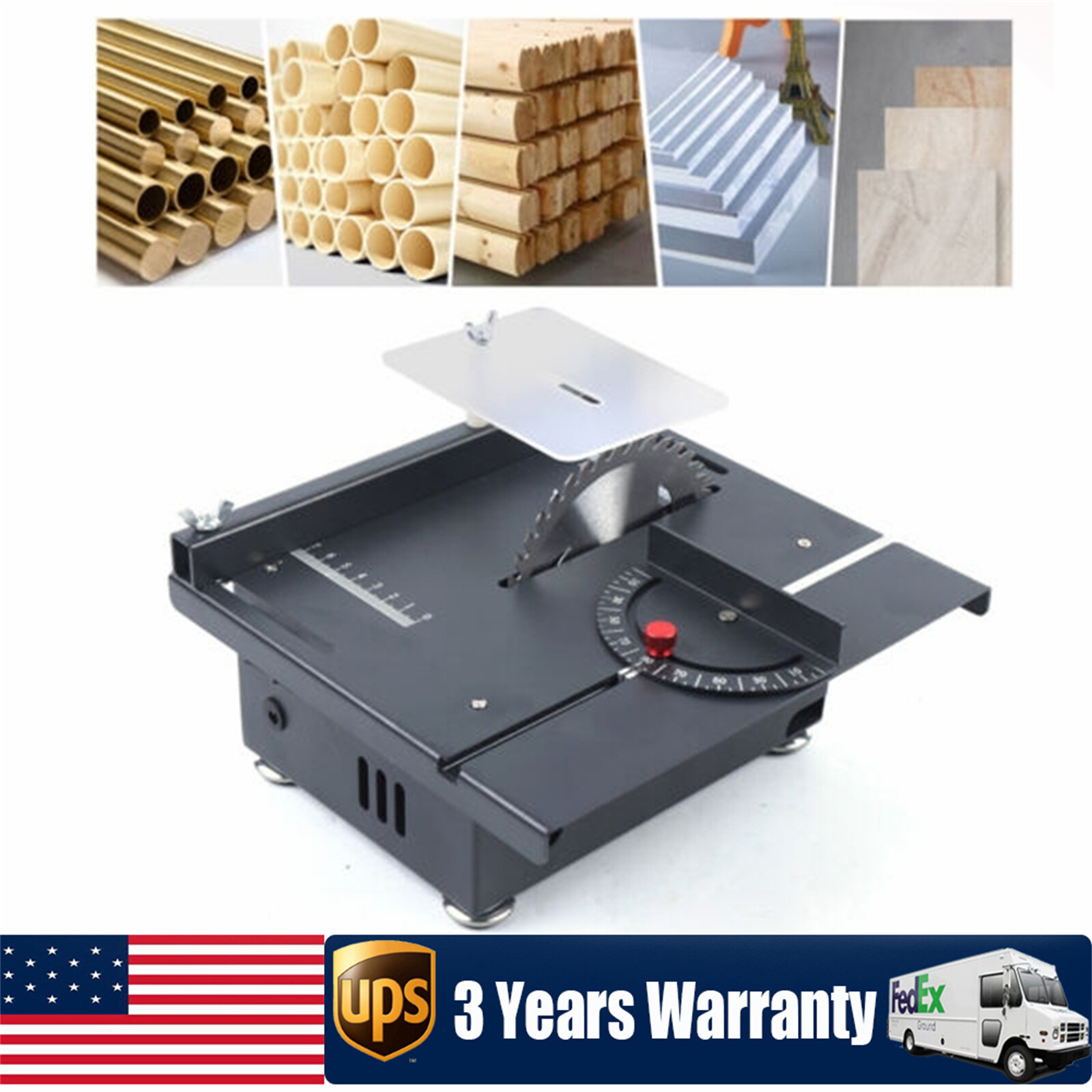 Portable Compact Heavy Duty Table Saw DIY Projects Work Shop Cutting Depth 40mm