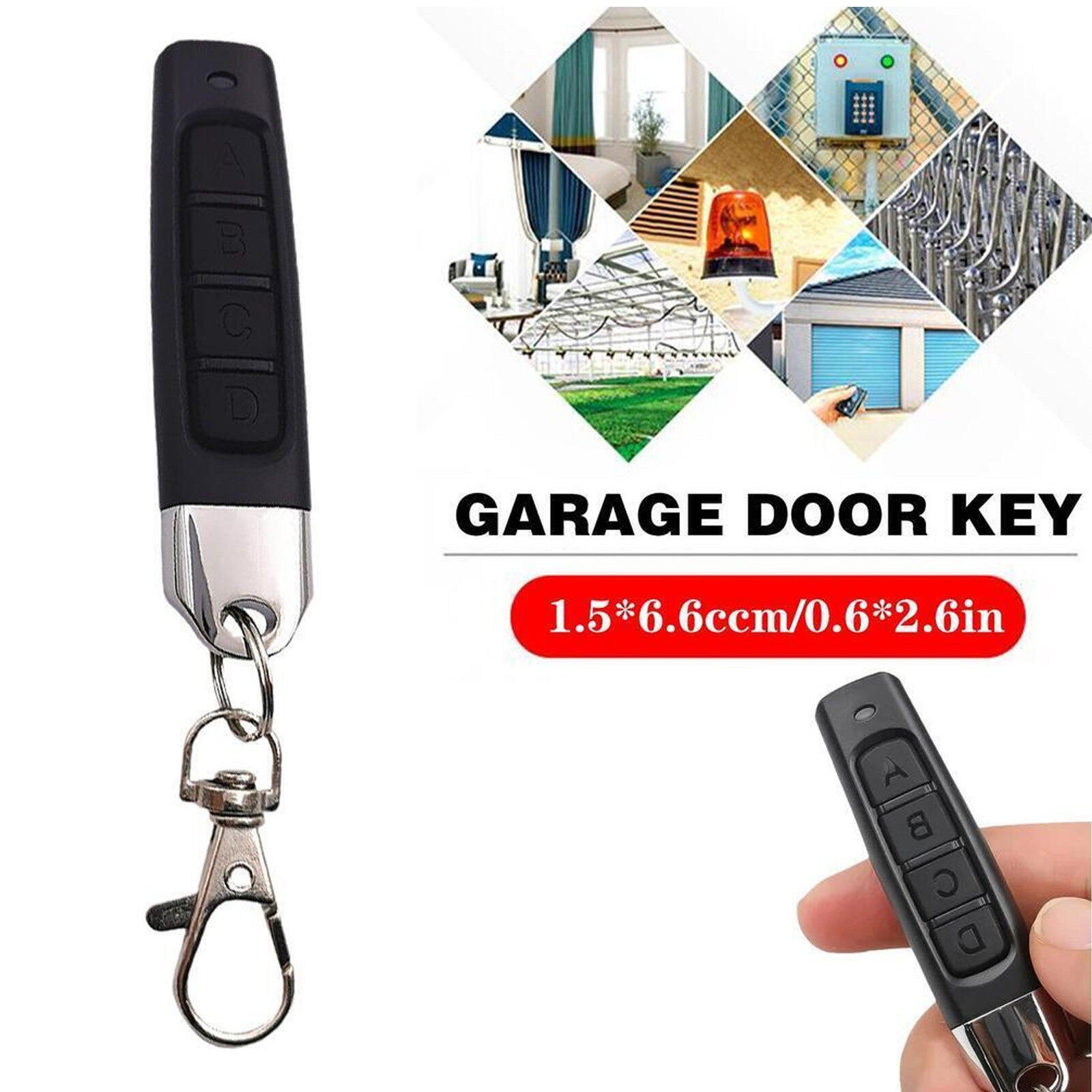 4 IN 1 Wireless Remote Control Duplicator 433MHz Remote Control Key Clone Copy
