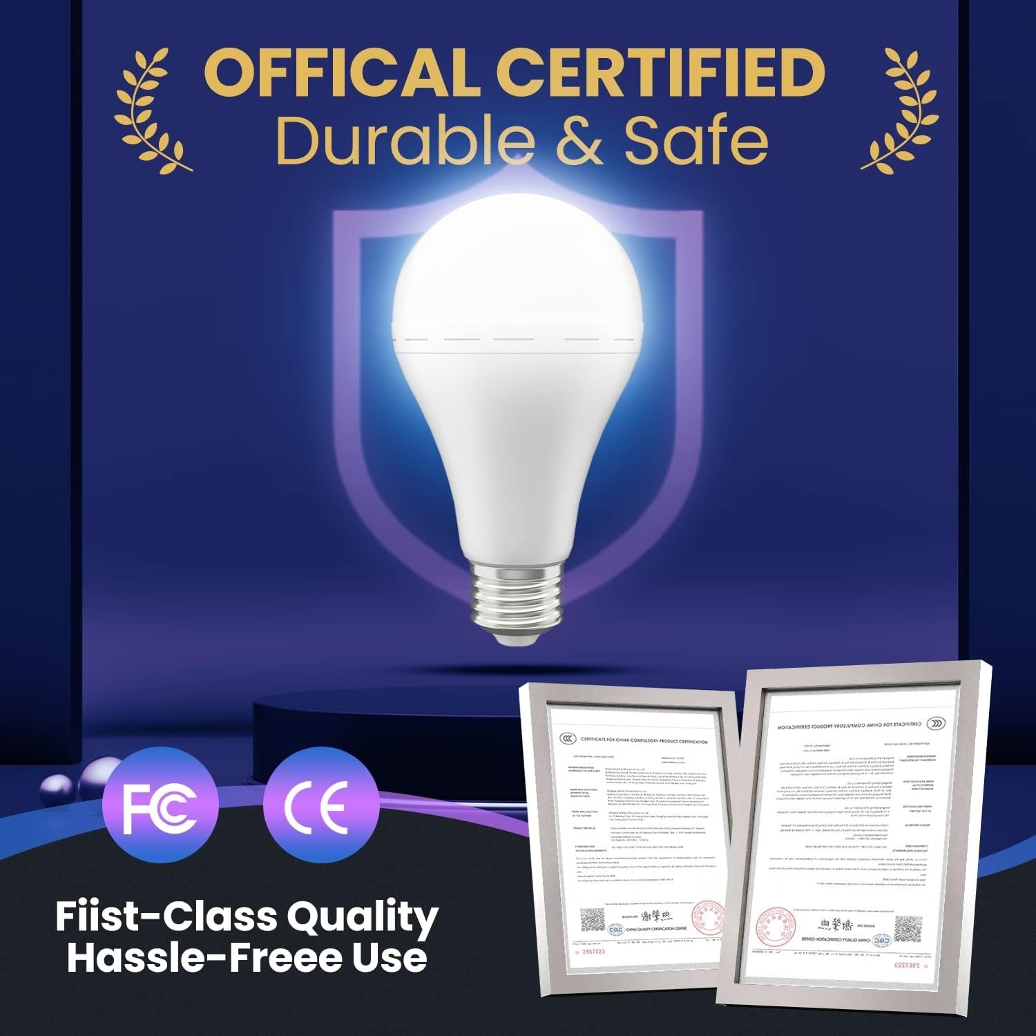 10/6/4pcs Rechargeable Emergency Light Bulbs, LED Light Bulb 6000K Daylight