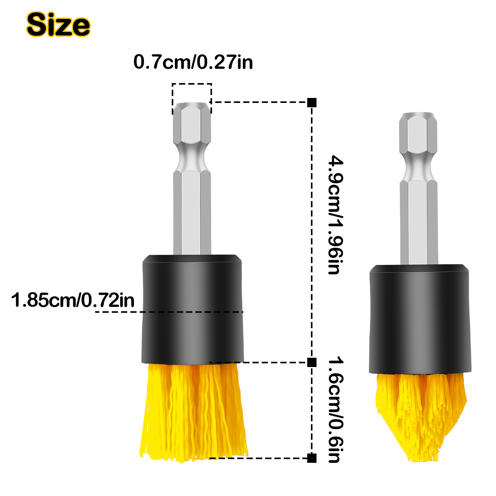 4X Drill Brush Set Power Scrubber Attachments Car Carpet Tile Grout Cleaning Kit