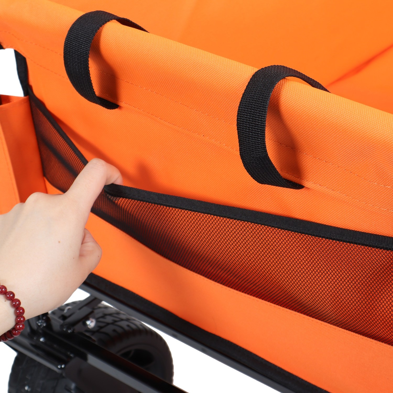 3in1 500lbs Heavy Duty Folding Wagon Cart w/ 180L Storage Bag For Camping Sports