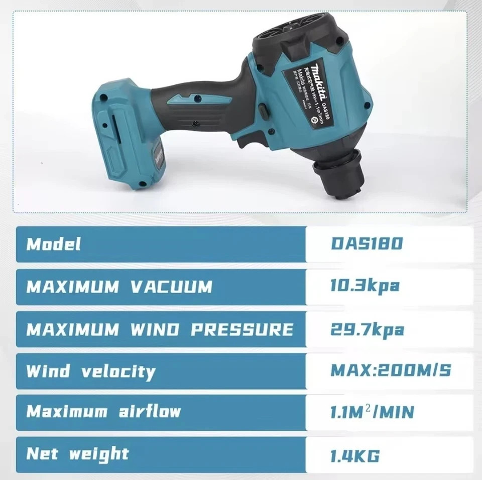 Makita DAS180 18V Cordless Brushless Dust Blower Air Duster Bare Tool Only