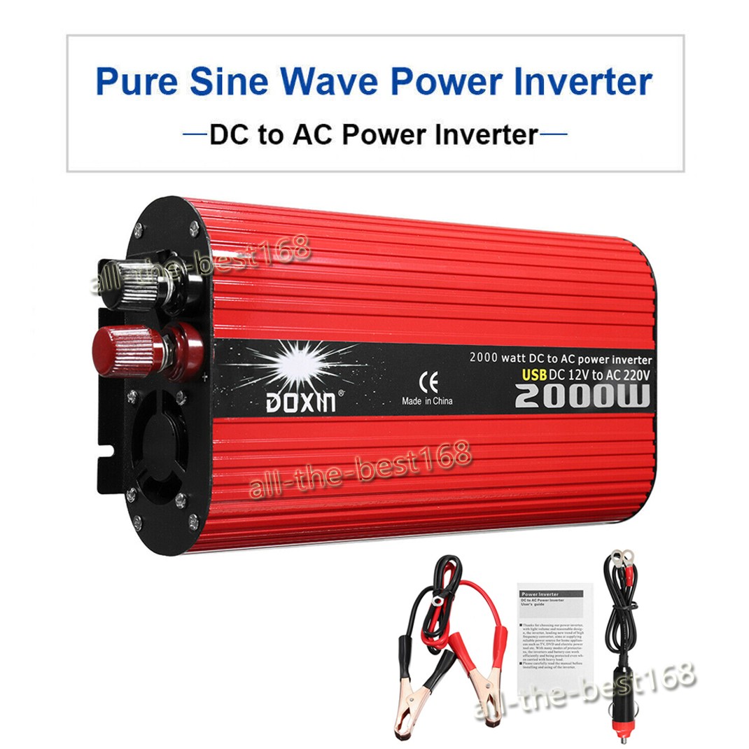 2000W Peak 48V to 110V Power Inverter Caravan Car Truck Converter Camping Boat