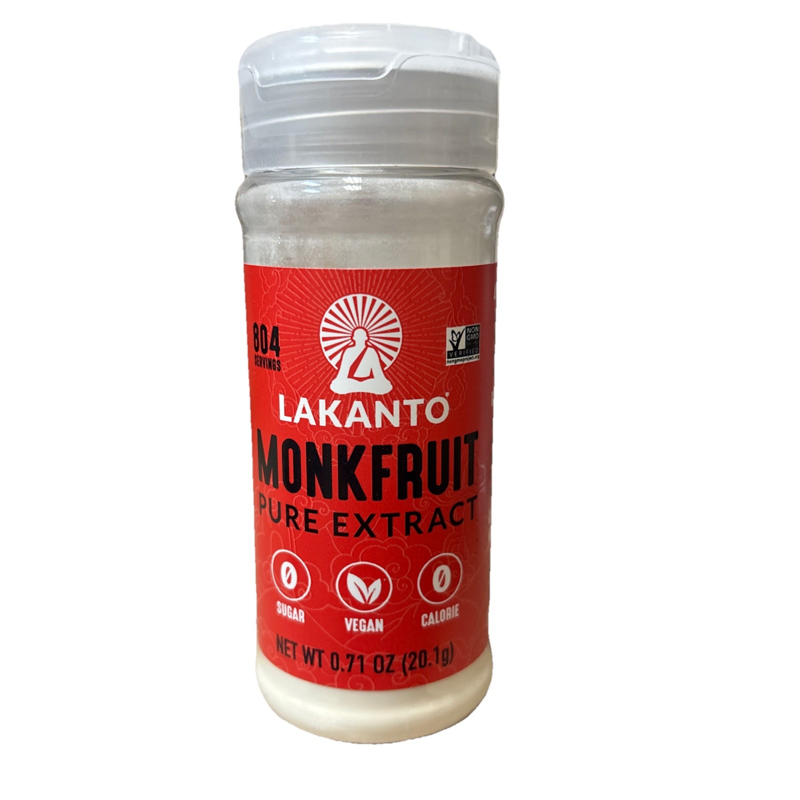 Lakanto Pure Monk Fruit Sweetener Extract Powder – 0.71 Ounce BB 02/2028