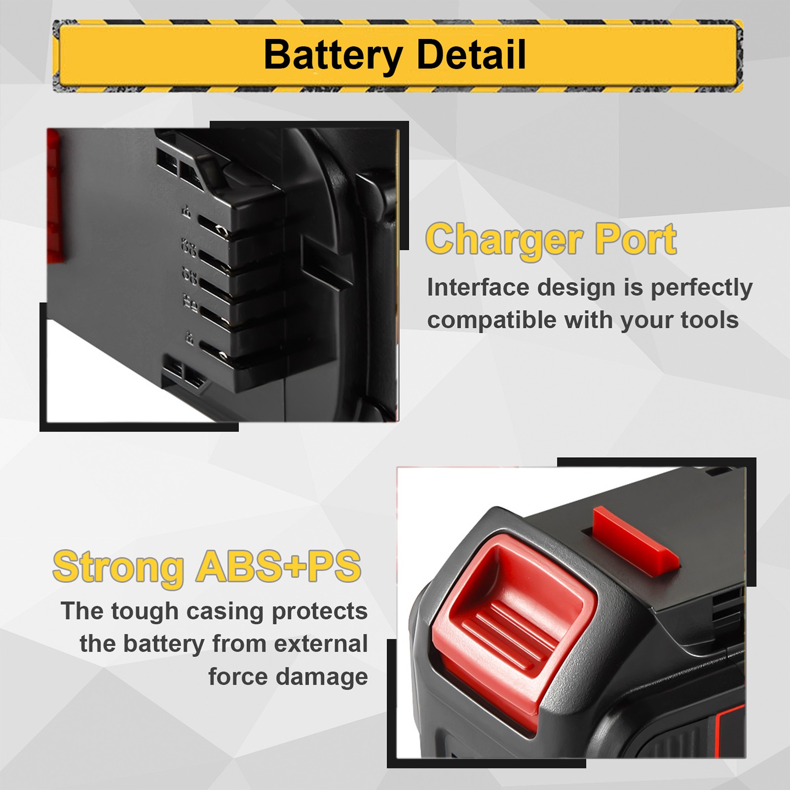 2Pack 6 AH Lithium Ion Battery For DeWalt 20V 20 Volt Max DCB206-2 DCB205 DCB204
