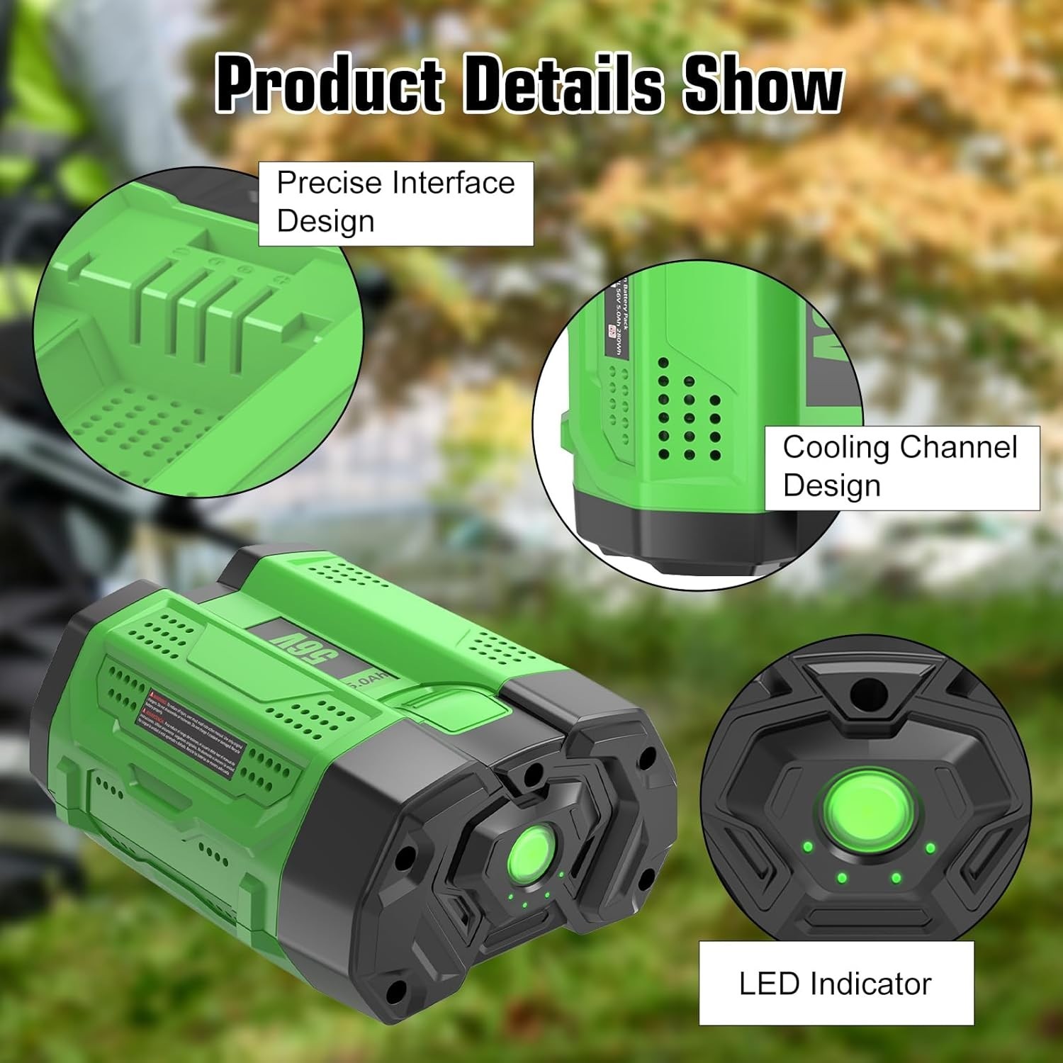 5.0Ah Lithium Battery / Charger For EGO Power+ 56V BA2800 BA2800T BA4200 BA1400