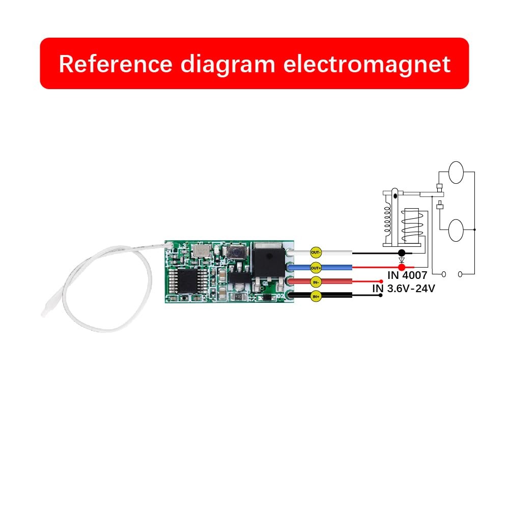 QIACHIP 433MHz Universal Wireless RF Remote Control Switch DC 6V 12V 1-SET