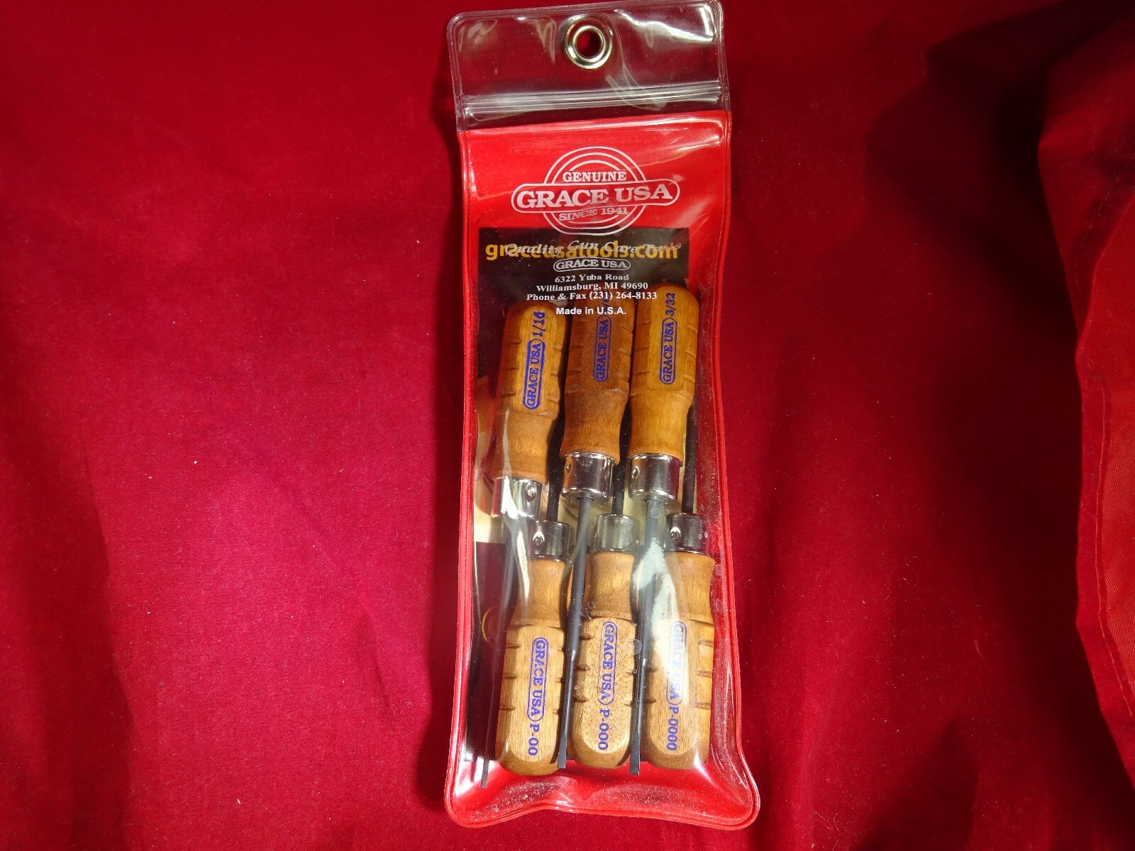 Grace USA MS-6 6pc Micro Screwdriver Set 3 Flat 3 Phillips MADE IN USA