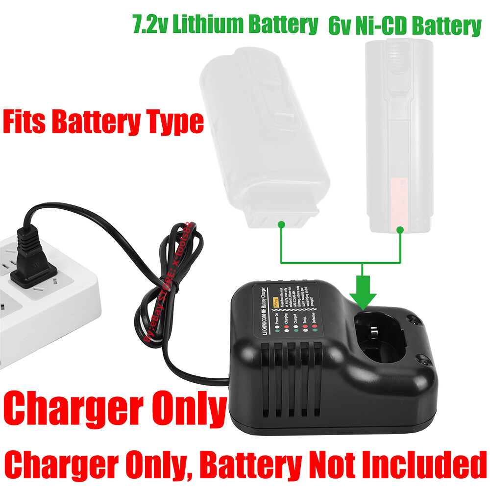 1x OEM FAST CHARGER For Paslode 6v Ni-CD & 7.2V Li-ION Batteries – Charger Only