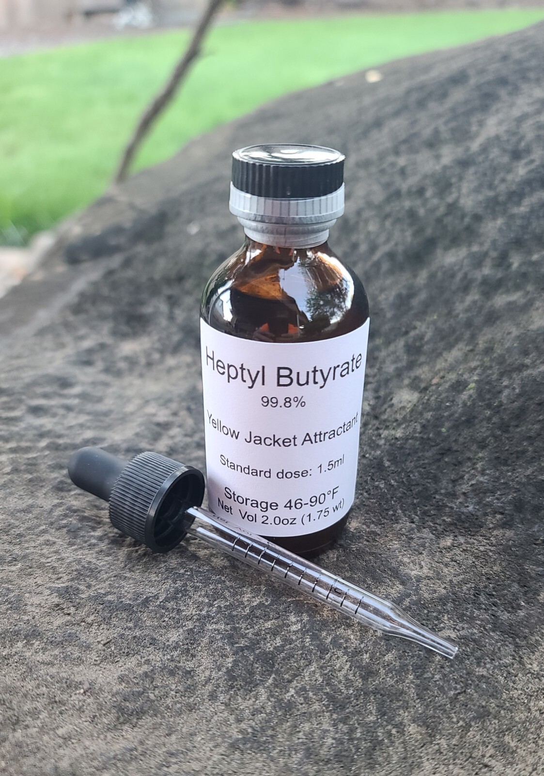 Heptyl Butyrate – Bulk Yellow Jacket Wasp Trap Attractant for Traps. 2oz