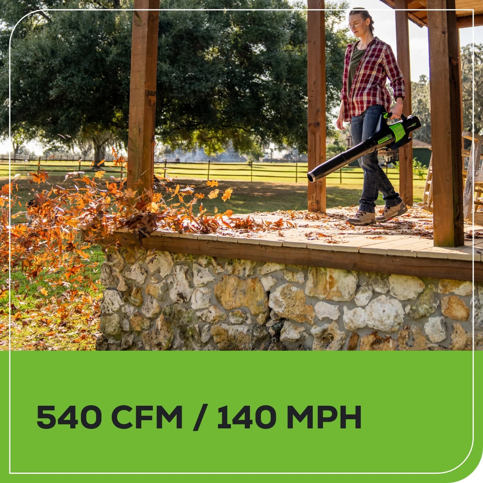 Greenworks 60V 13″ String Trimmer & 540 CFM Leaf Blower w/ 4A Battery & Charger