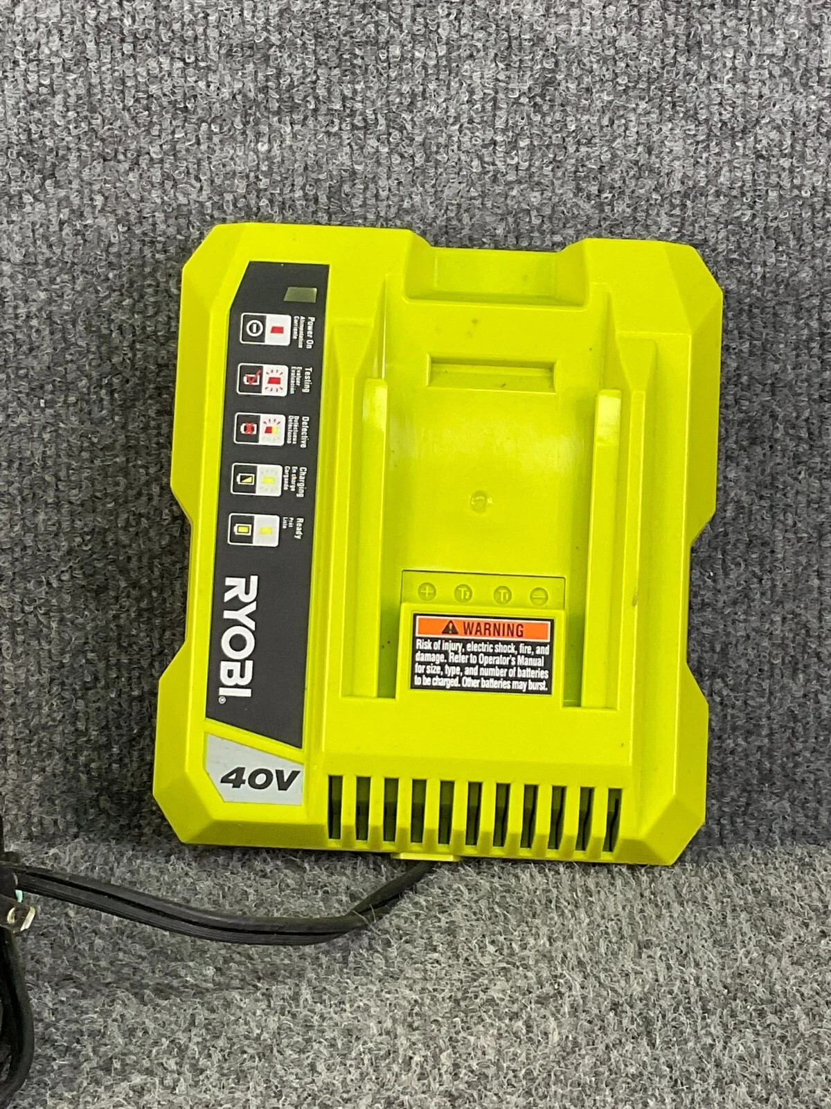 Ryobi OP401 40V Lithium Ion Battery Charger OEM Heavy Duty Used