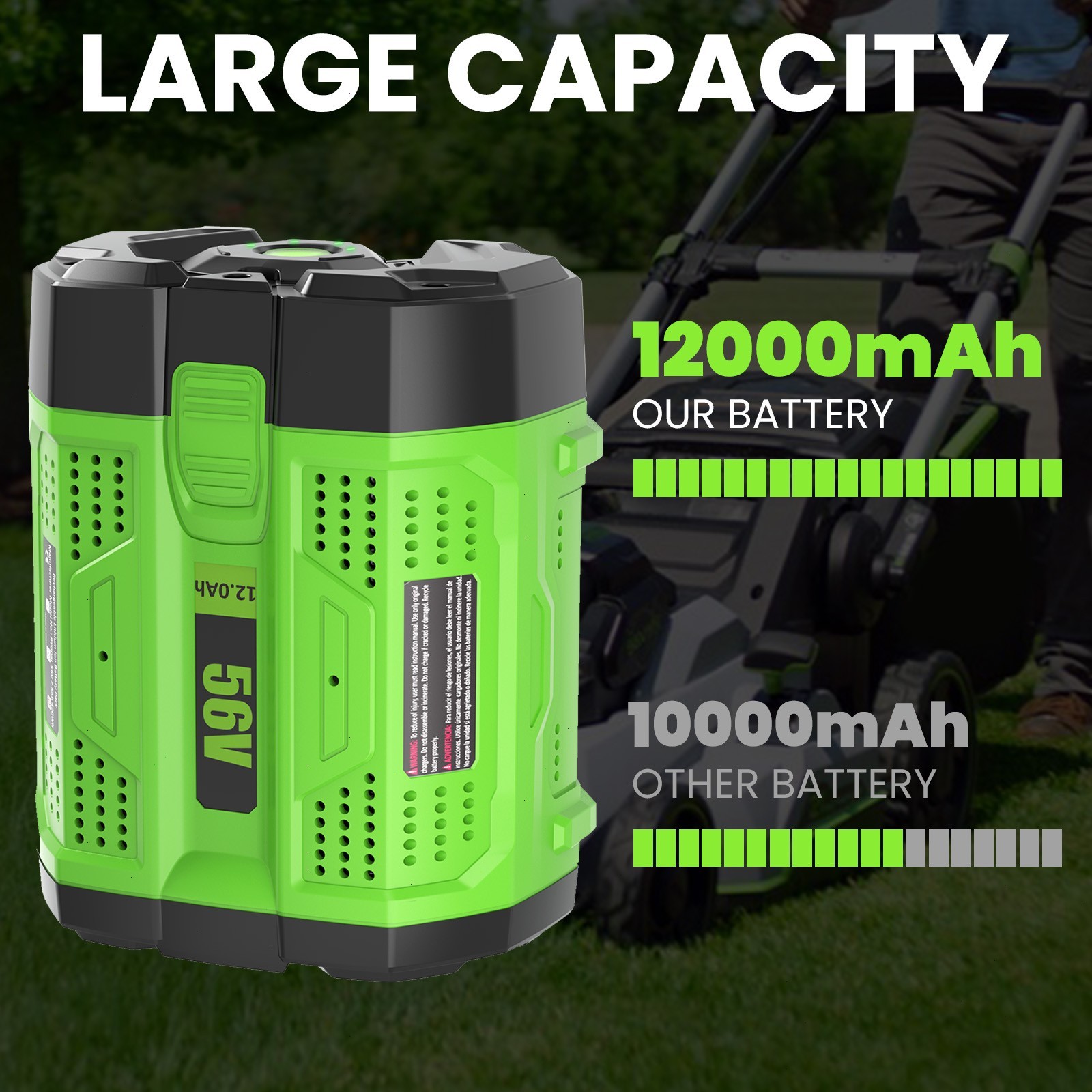 2pack New FOR Genuine OEM EGO 56V Power+ Arc BA6720T 12.0 Ah Lithium Battery