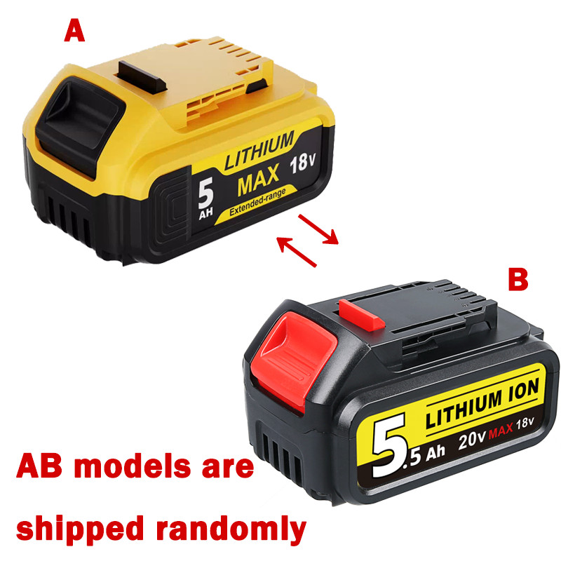 20 Volt For DeWalt 20V Max XR 5.0AH Lithium ion Battery Pack DCB206-2 DCB205 New