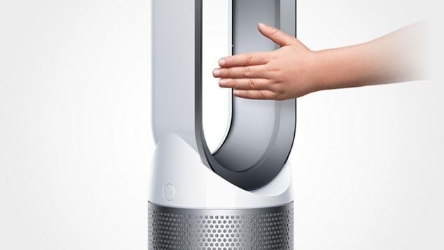Dyson Pure Cool TP02 Wi-Fi Enabled HEPA Air Purifier and Tower Fan, White/Silver