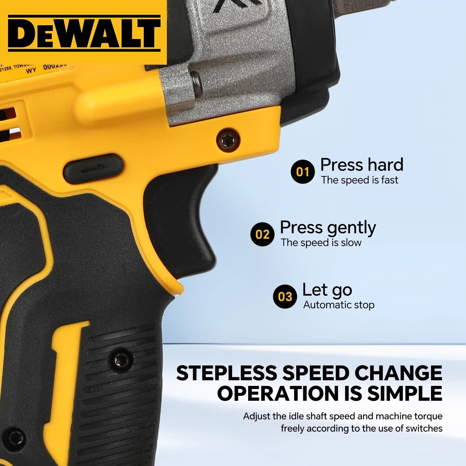 DEWALT DCF922 ATOMIC 20V MAX 1/2 in. Cordless Impact Wrench Variable TOOL ONLY