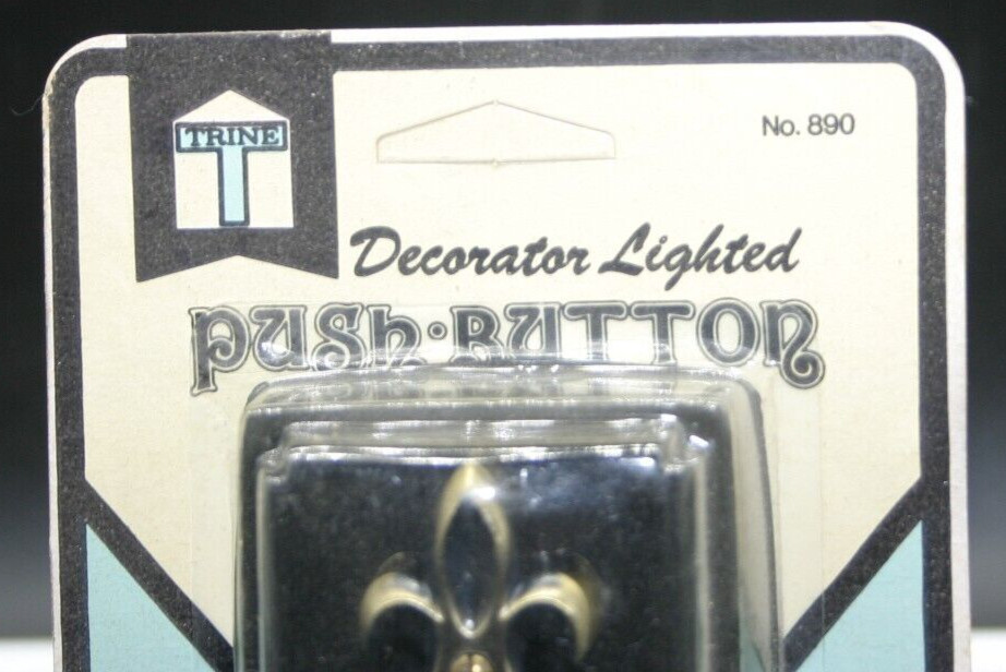 Vintage Trine Lighted Push Button Doorbell 890 French Traditional Style w/Screws