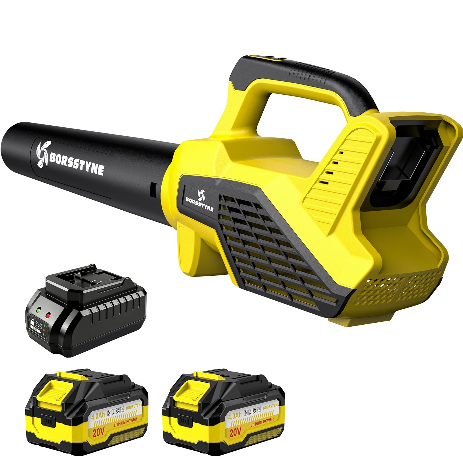 Leaf Blower Cordless,750CFM Electric Leaf Blower with Batteries and Fast Char…