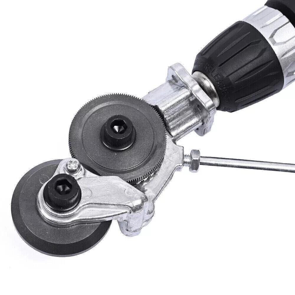2PCS Electric Drill Shears Plate Cutter Attachment Metal Iron Tin Quick Cutting-