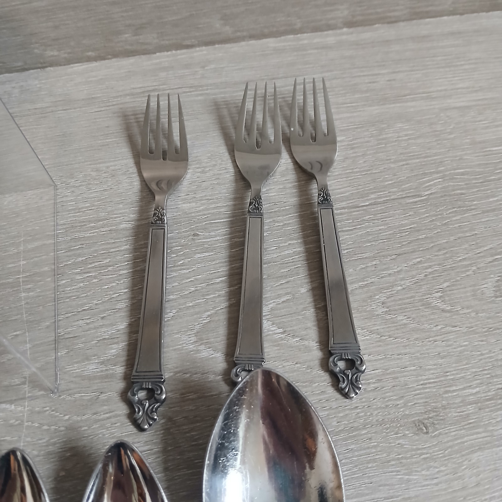 Large IIC Stainless Japan Flatware 36 Piece Set Silverware Service For Many 5+