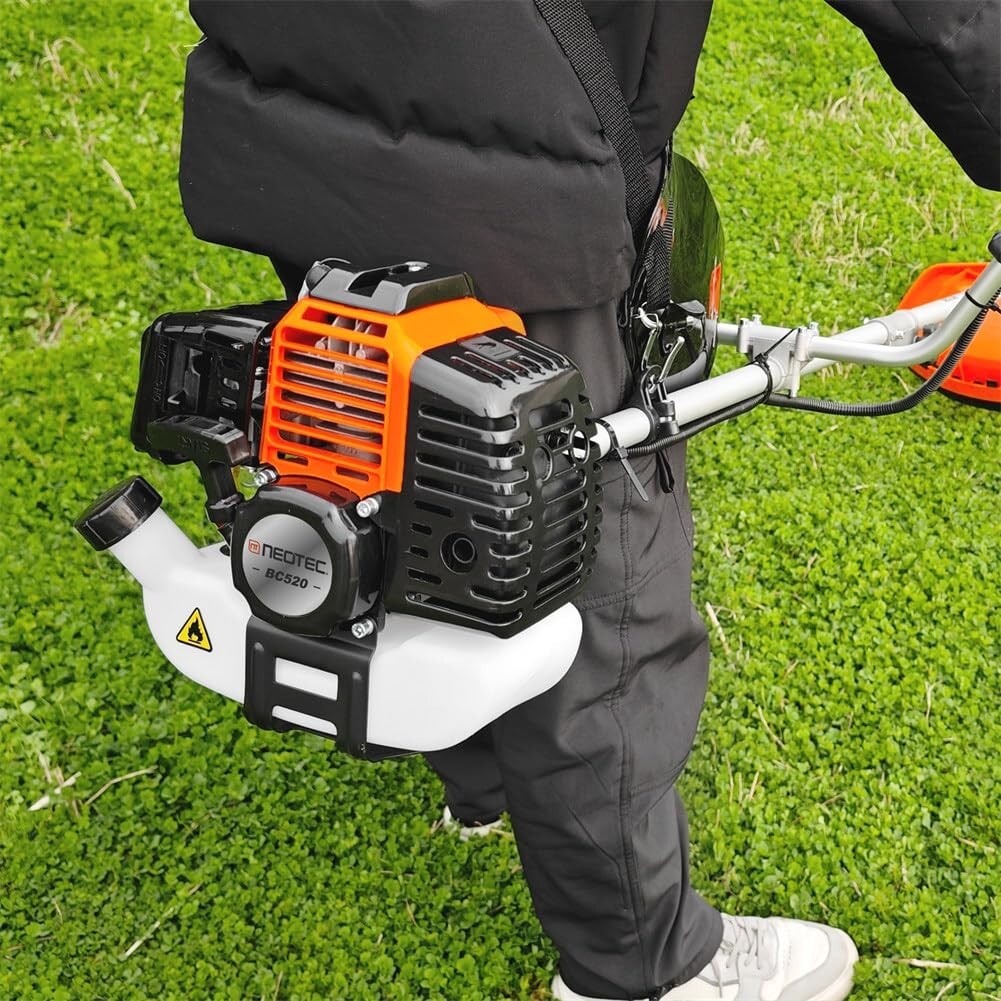 52cc 2-Cycle Gas Grass String Trimmer Gas Weed Eater Lawn Mower Orange Upgraded