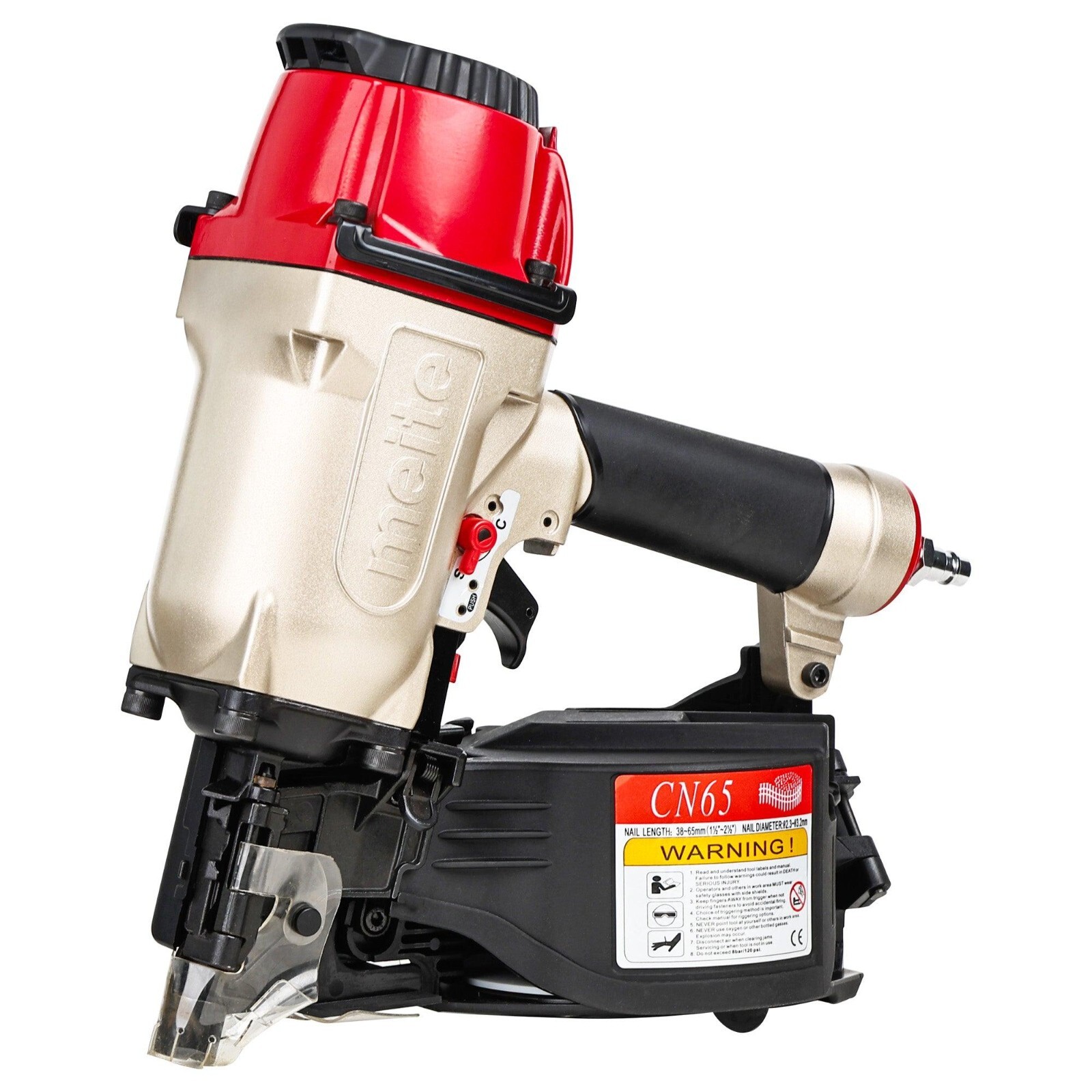 meite CN65 Penumatic Industrial Coil Siding Nailer 15 Degree 1-1/2″ to 2-1/2″