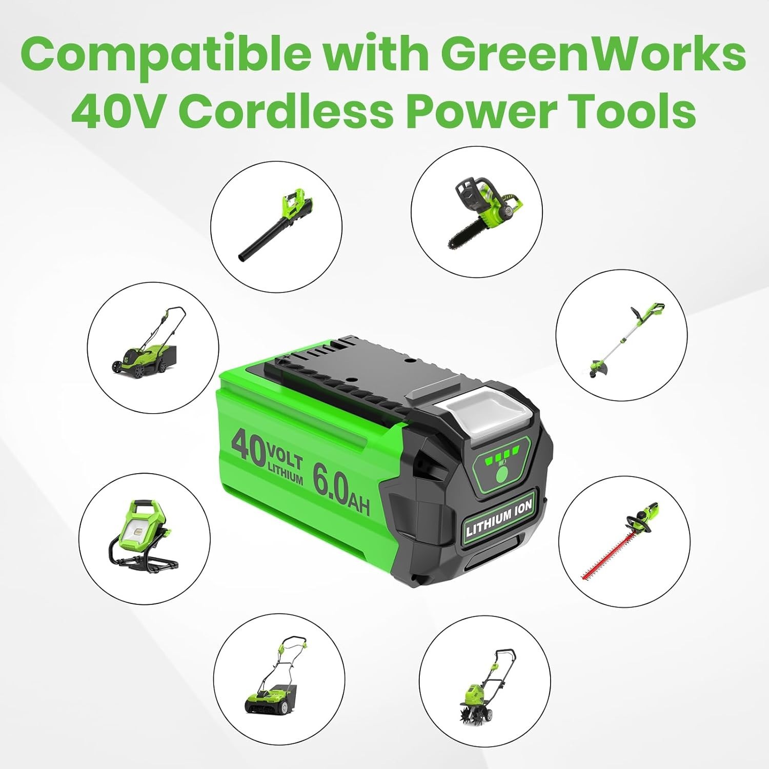 Battery For Greenworks 40V Lithium G-MAX Battery /Charger 29472 20292 206722
