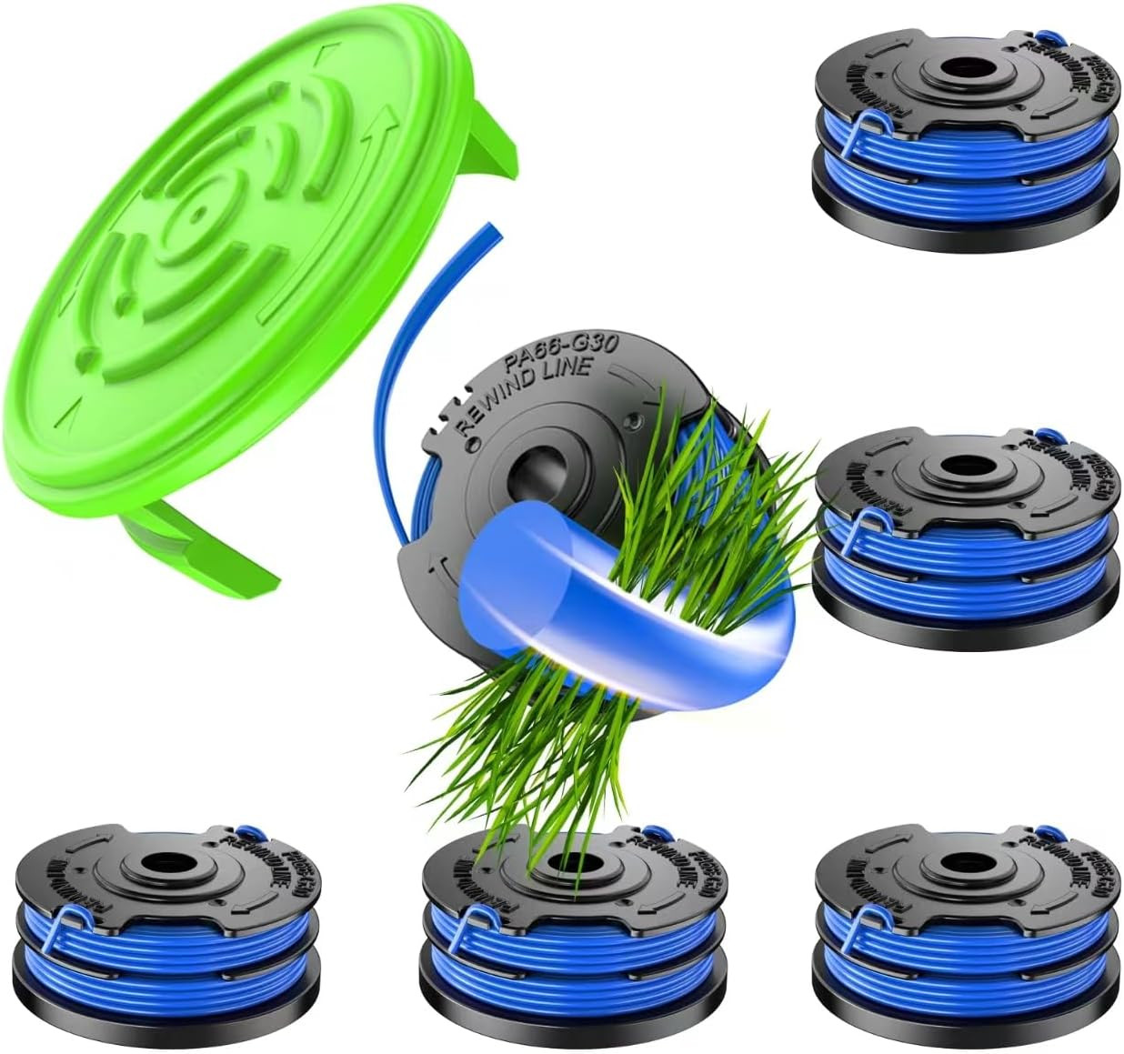 6 PCS Weed Eater String Compatible with Kobalt 40V Cordless String Trimmer KST 1