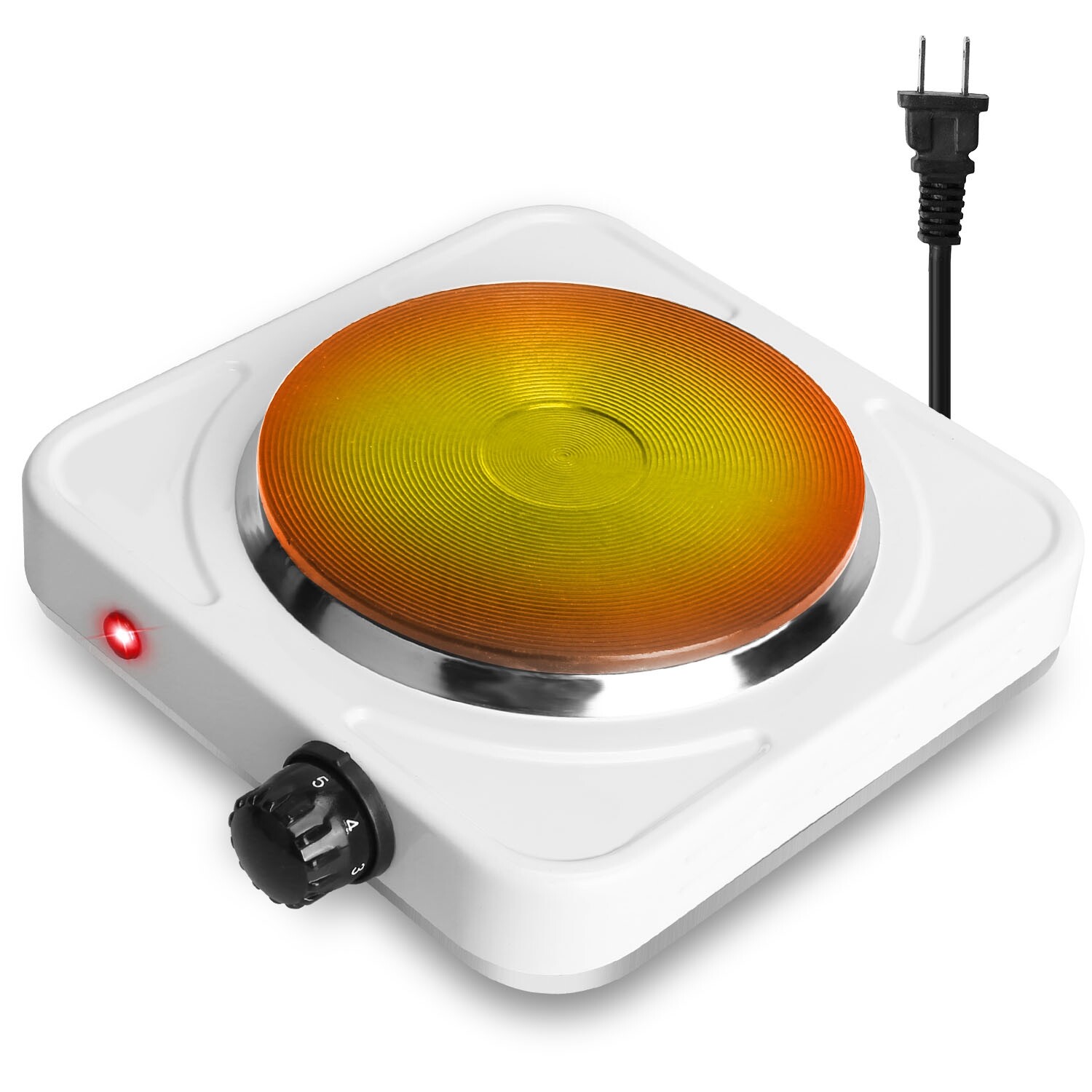 ♨️1500W Portable Single Electric Burner Hot Plate Camping Stove Adjustable 110V