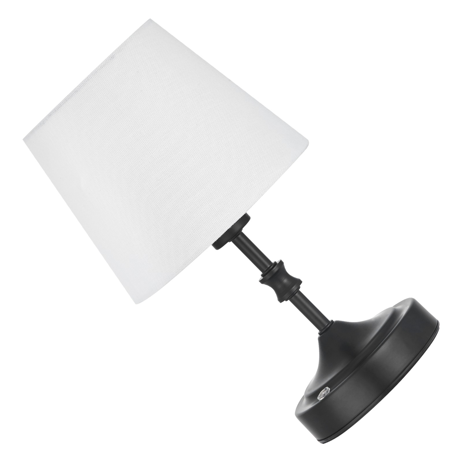 VEVOR Cordless Table Lamp Rechargeable Battery Small Desk Lamp Fabric Shade