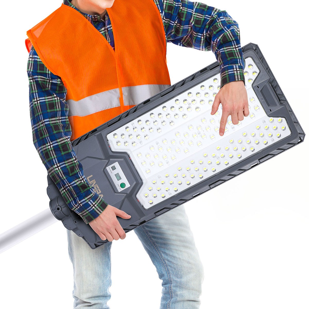 LED 2000W Commercial Solar Street Lights Outdoor Dusk to Dawn parking lot light