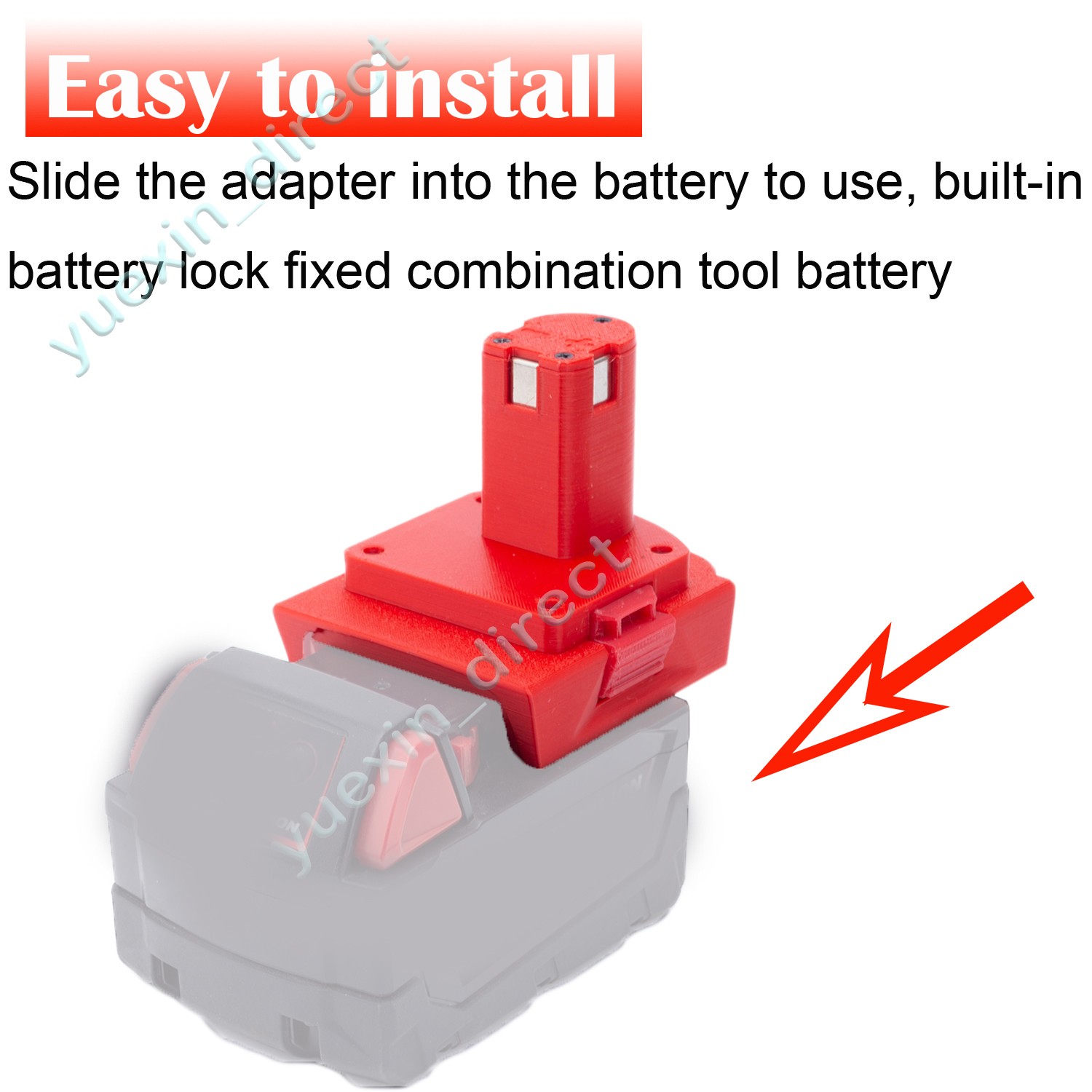 Adapter For Milwaukee 18V Li-ion Battery Convert to fits Ryobi 18V Power Tools