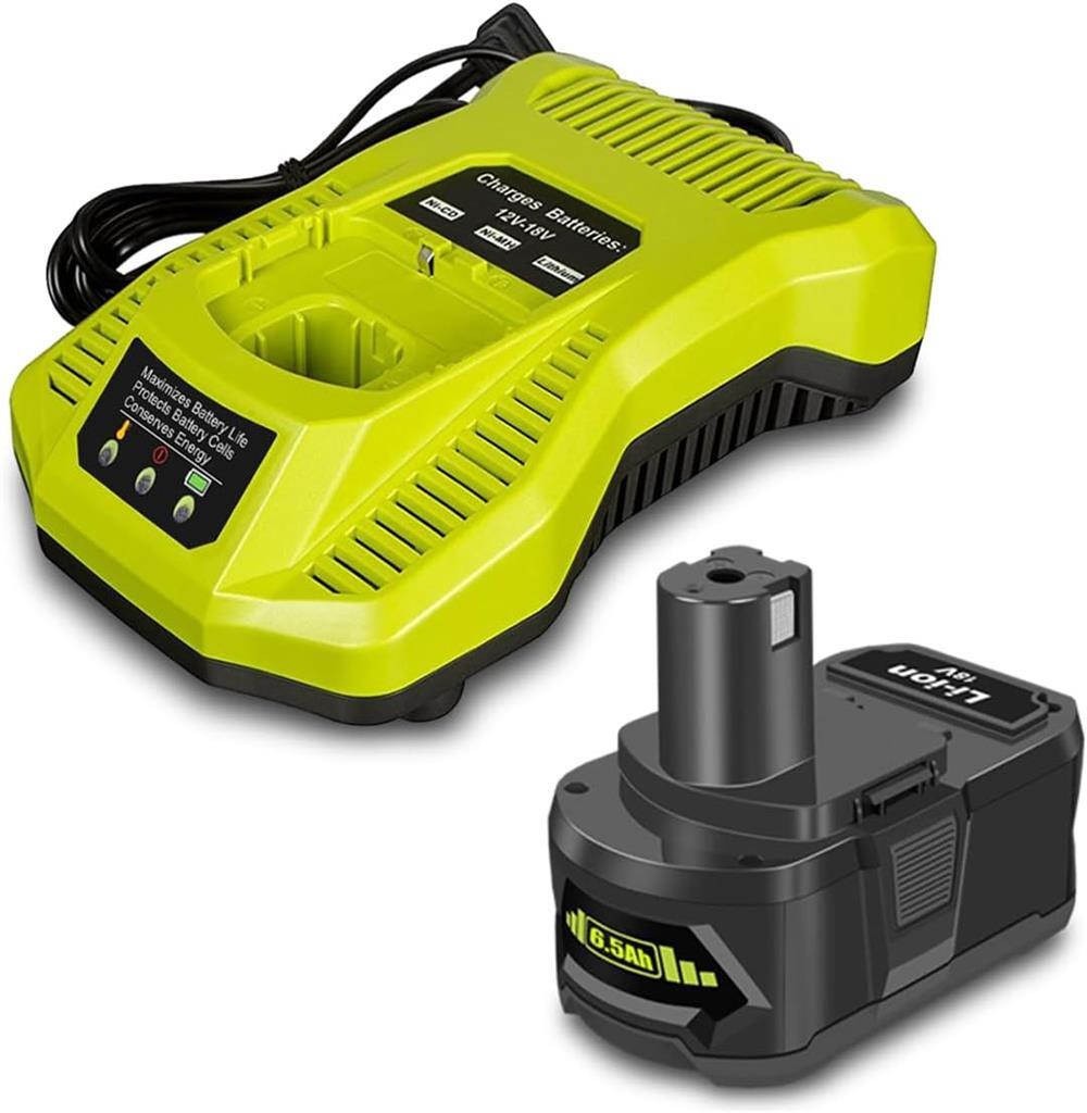 6.5AH for Ryobi 18V ONE+ 3.0Ah 2.0Ah 1.5Ah Battery with Charger Combo KIT