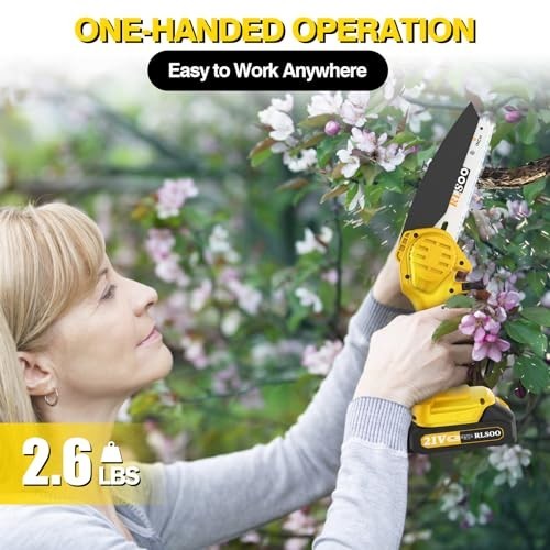 “Cordless Chainsaw for DeWALT 20V Max Battery 6-Inch Hand-held Mini Pruning Saw