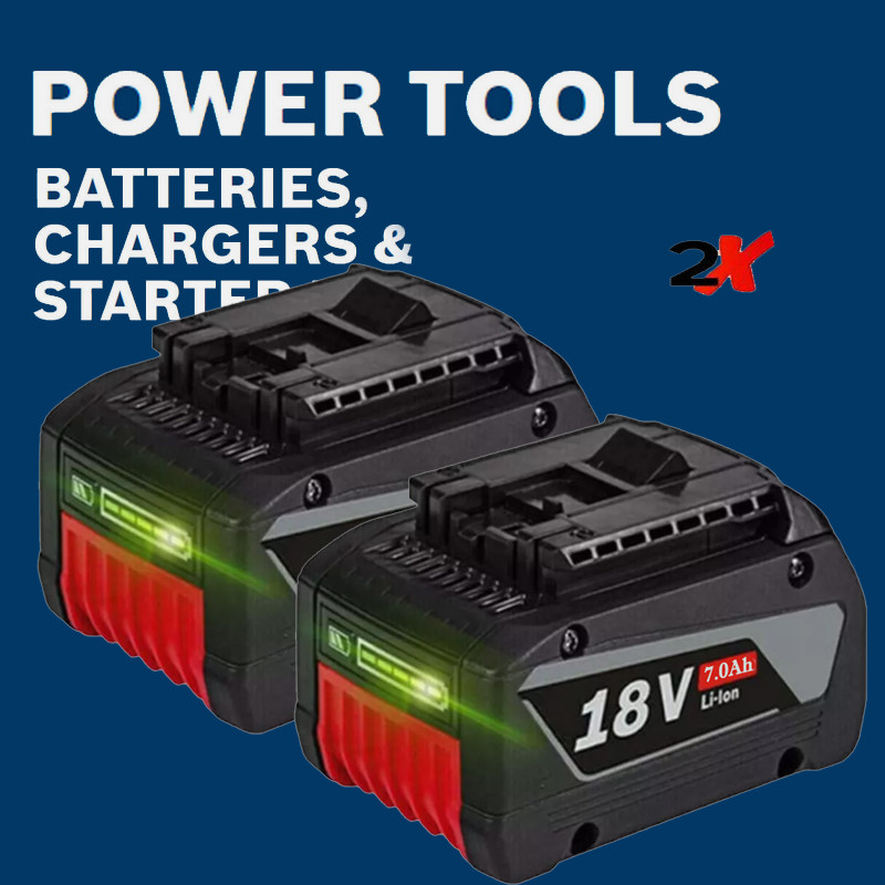 2PCS18V Battery For Bosch 18 VOLT 7.0AH Li-ion BAT609 BAT610G BAT618 24618-01 US