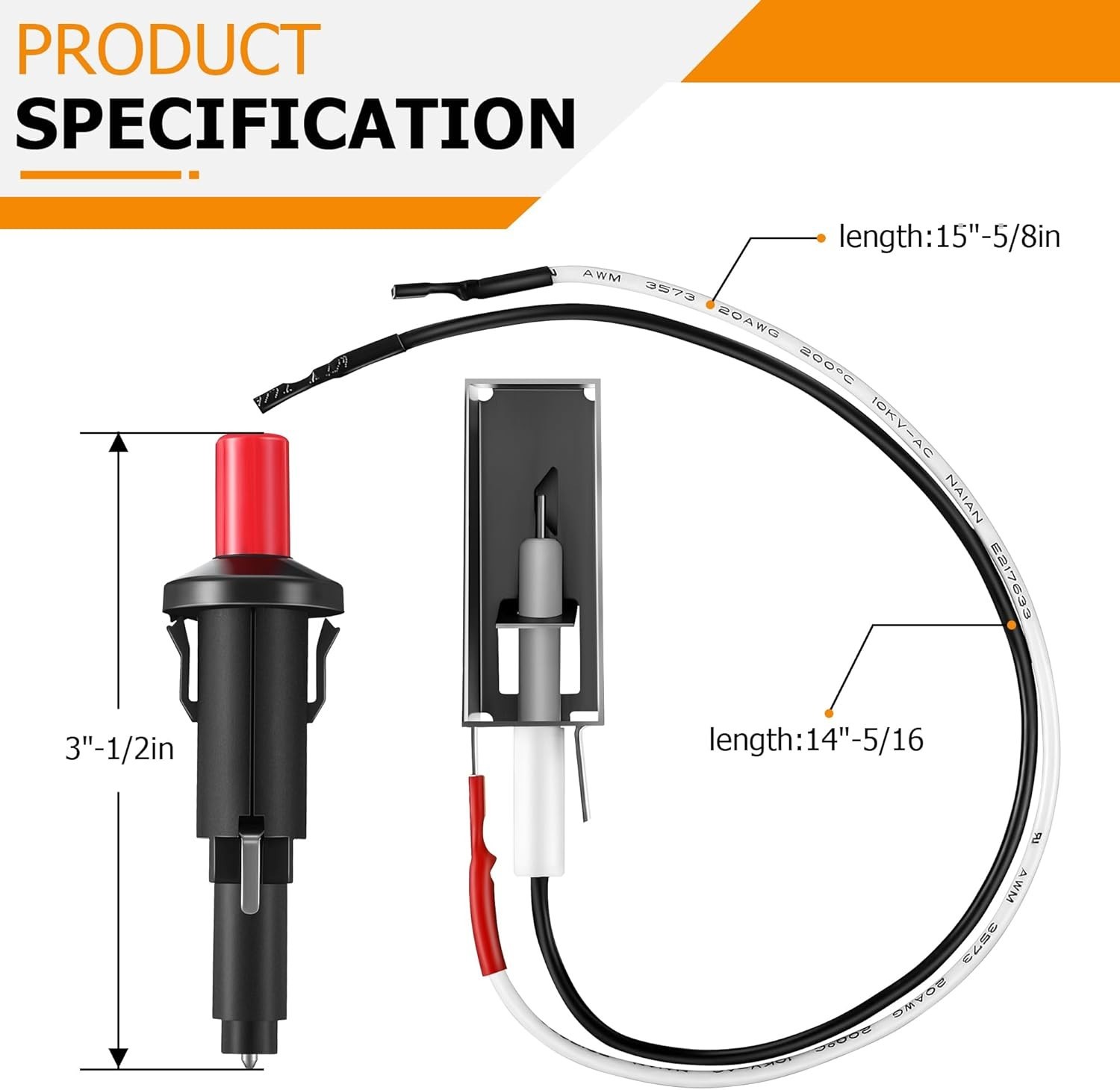 7510 Weber Grill Igniter Kit For Gas Genesis Silver/Gold/Platinum Spririt E210..