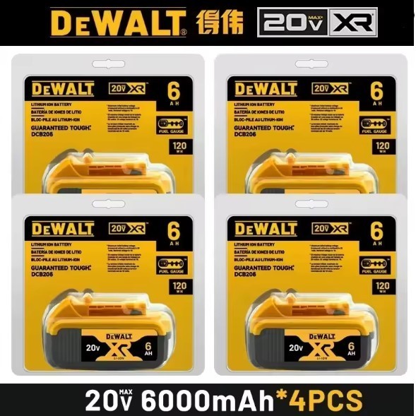 DEWALT Genuine 20V MAX FLEXVOLT 5Ah/6Ah Battery + Charger DCB606 DCB205 DCB206