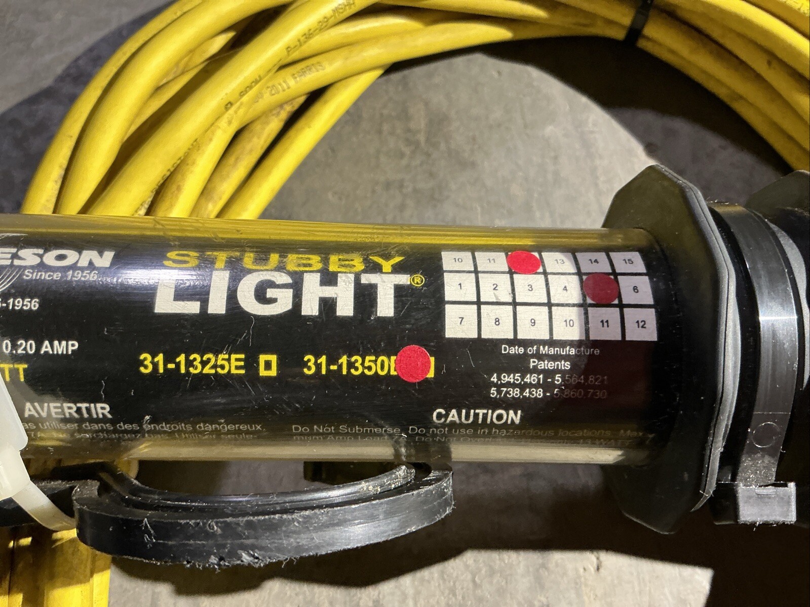 Jameson Corp. Sylvania Stubby Light 31-1350E 13 Watt 25ft Cable