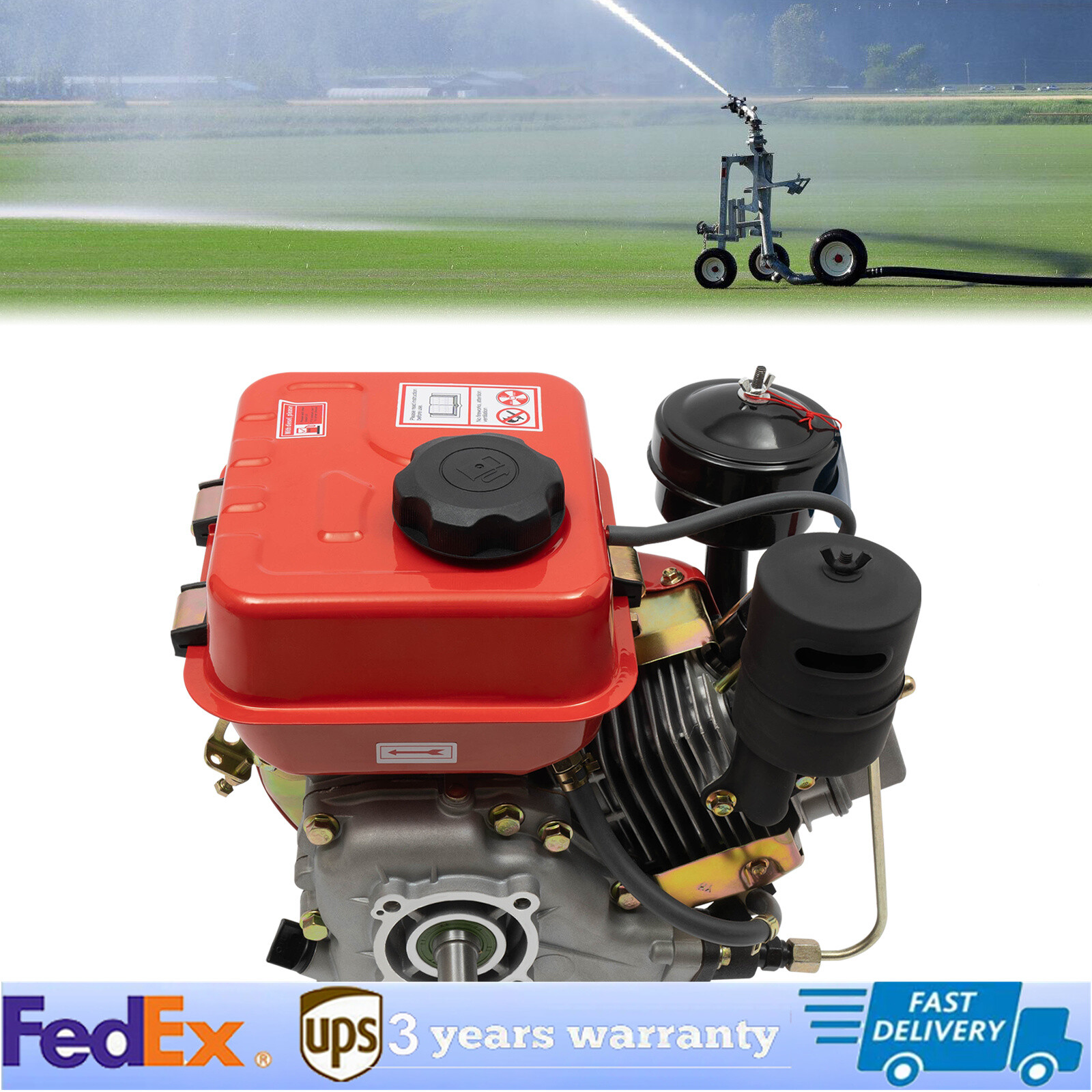 3 HP 4-Stroke Engine Single Cylinder Air Cooled For Small Agricultural Machinery