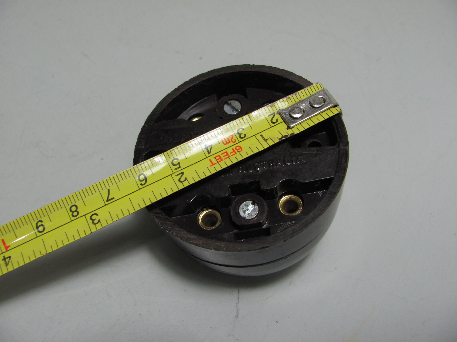 Ring Grip Bakelite Light Switch Double Pole 10 Amp 250 Volts NOS Large Body