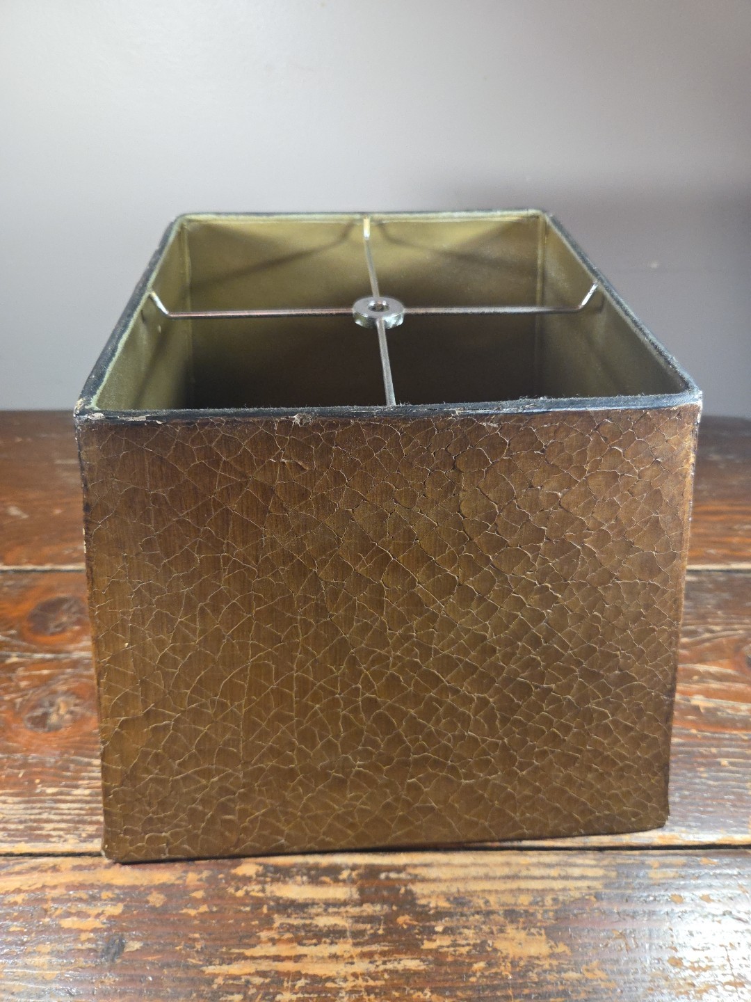 Unique and Unusual Lamp Shade Unknown Material Leather Turtle Heavy MCM