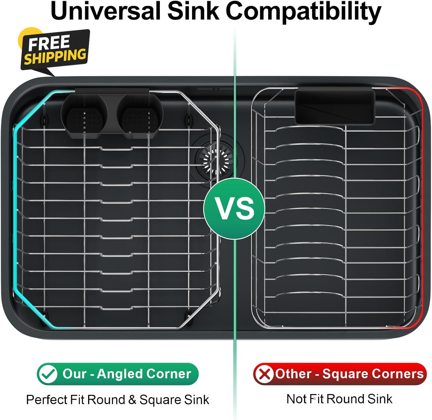 Small in Sink Dish Drying Rack – Stainless Steel Compact Dish Drainer