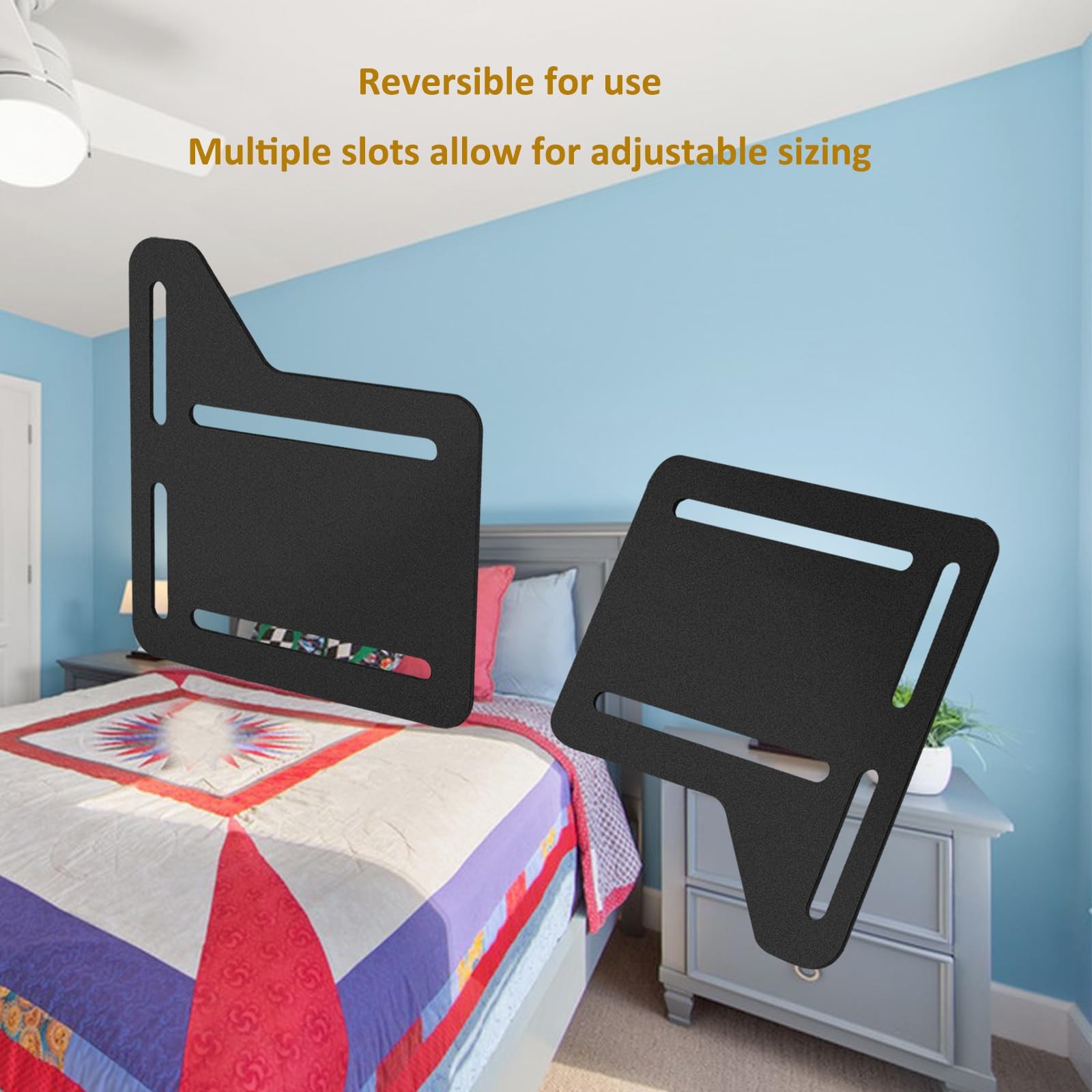2PCS King Bed Headboard Attachment Bracket Modification Plate,Bed Frame Adapter