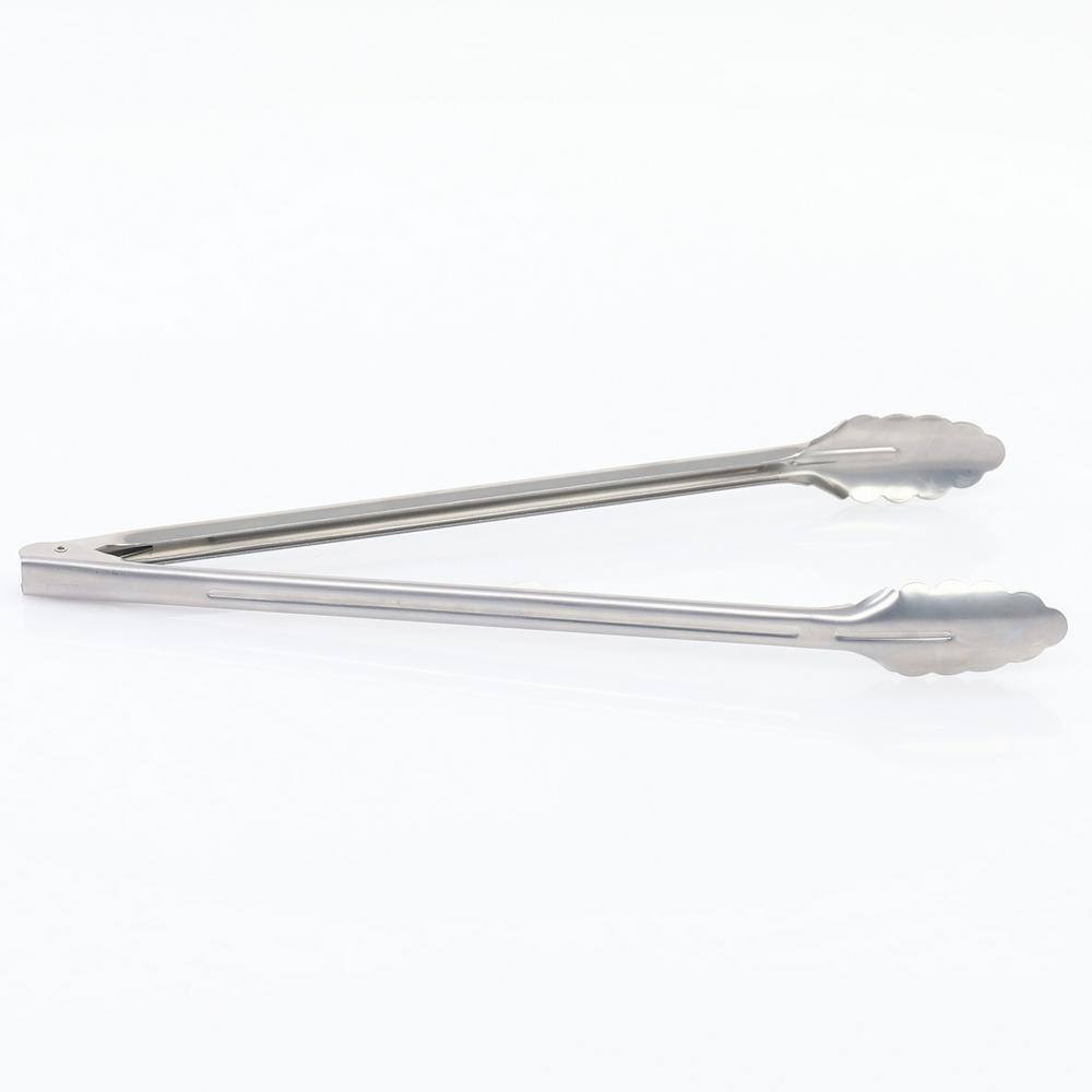 Stainless Steel 16 in Commercial Extra Heavy Utility Tongs