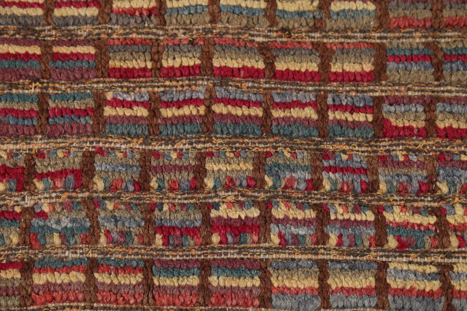 Checkered Moroccan Modern Area Rug 8×10 Hand-knotted Wool Oriental for Any Room