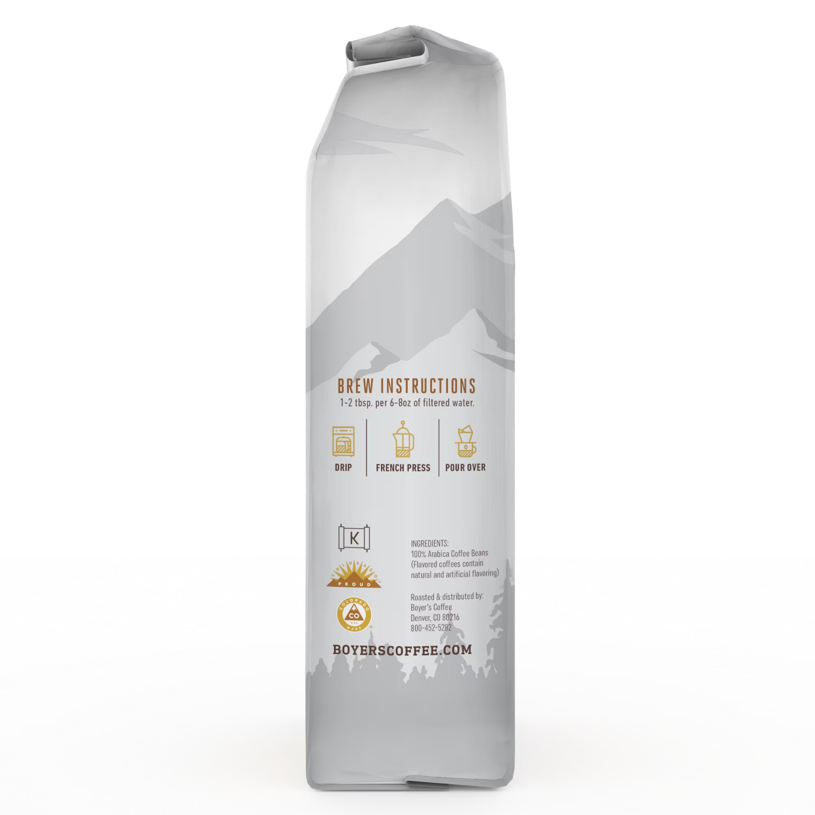 Boyer’s Coffee Butterscotch Toffee, Ground Coffee, Light Roast, 12 Oz