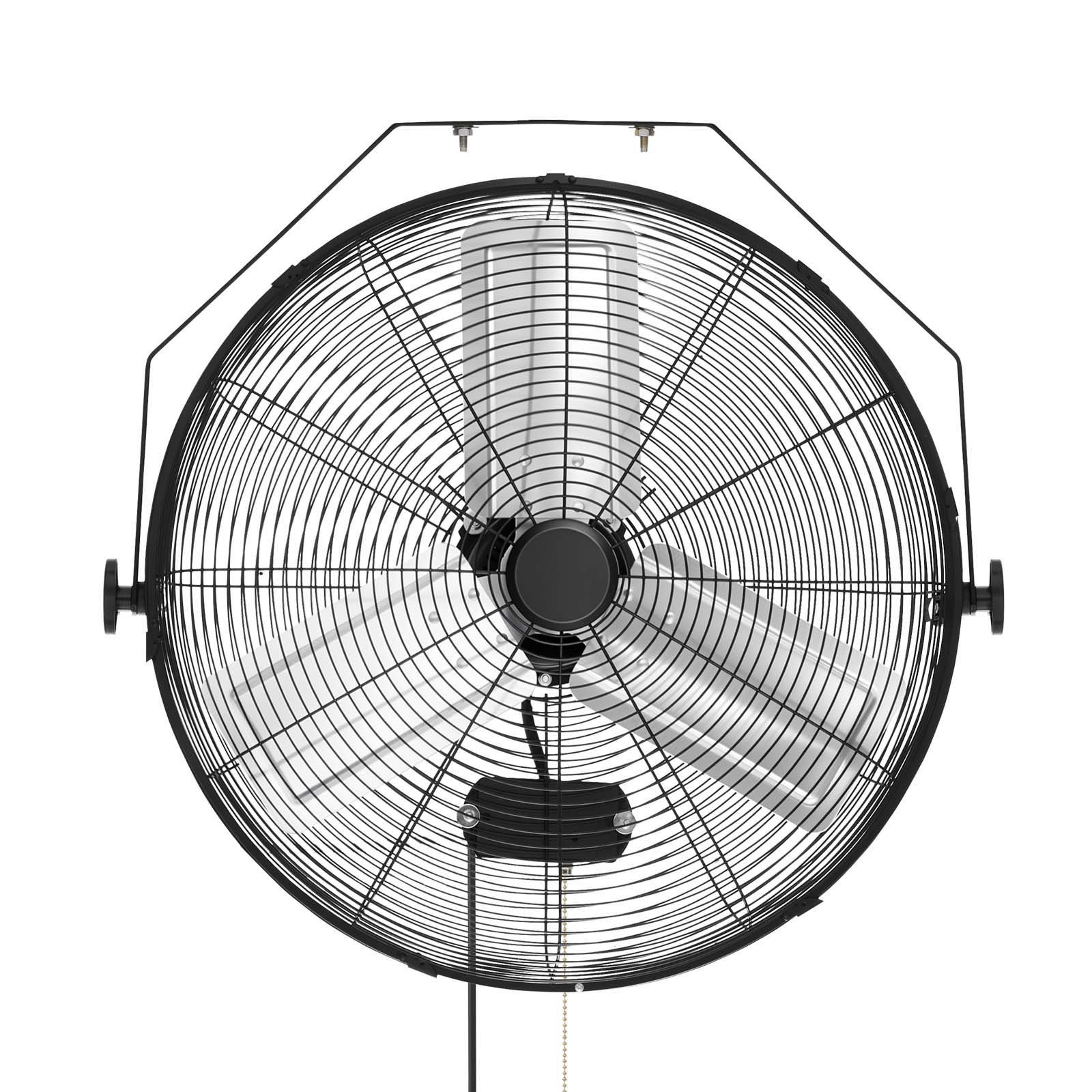 Uimoso 24 in Wall-Mounted Fan with Adjustable Speeds for Industrial Use