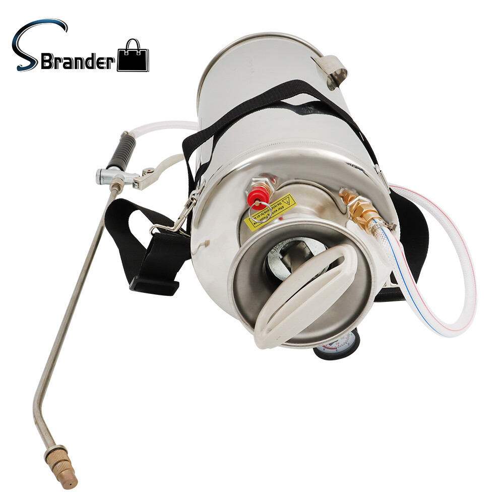 High Quality 2 Gallon Pump Sprayer Stainless Steel Sprayer With Reinforced Hose