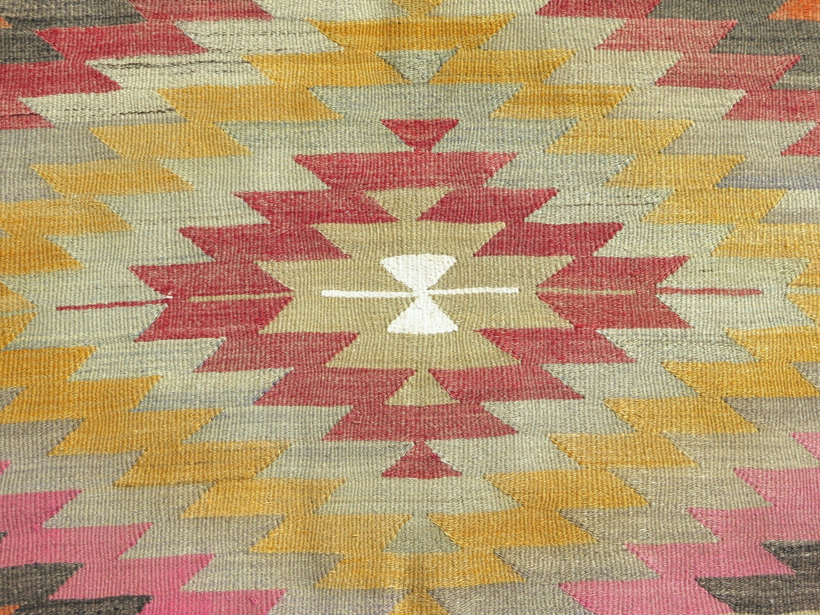 Turkish Classic Kilim, Handmade Carpet, Large Floor Esme Rug, Area Rugs 68″x94″