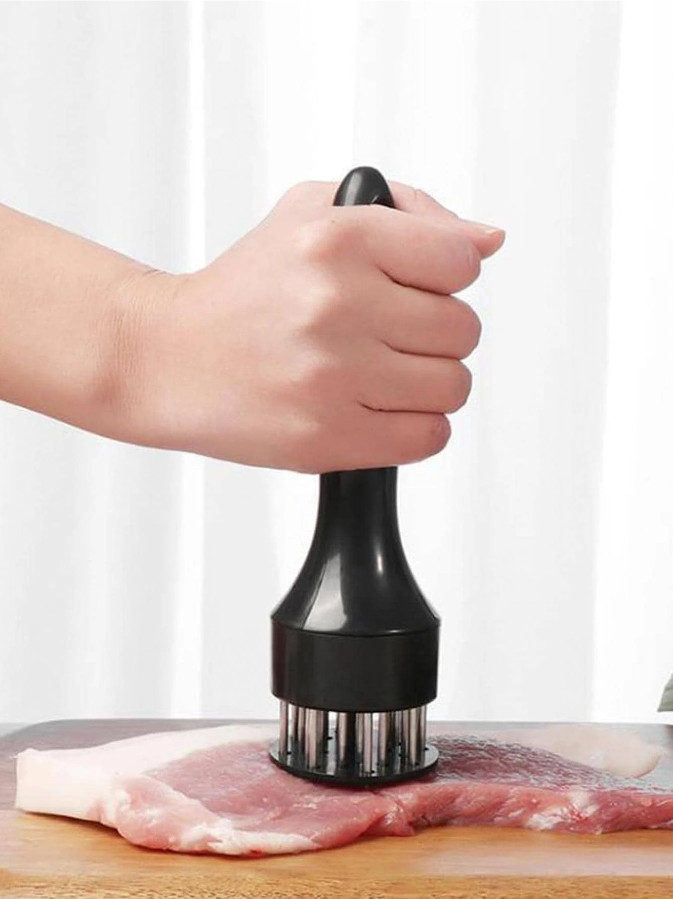 1pc Stainless Steel Meat Tenderizer Needle Kitchen Tool for Tenderizing Meat NEW